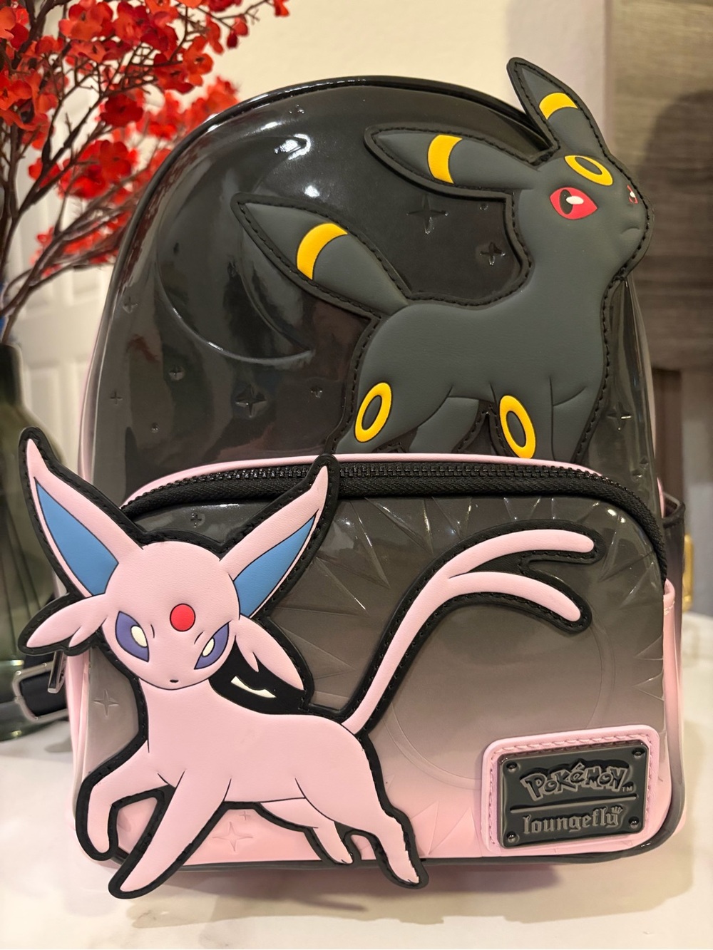 NWT Loungefly Pokemon Umbreon & Espeon Ombré Exclusive Mini Backpack